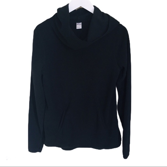 OLD NAVY Active Fleece Cowl Neck Sweater With Long Sleeves Black Size Small - Picture 3 of 10